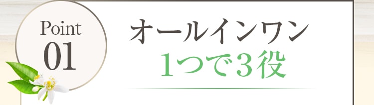 オールインワン１つで３役